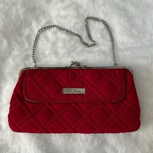 Vera Bradley Red Quilted Kiss Lock